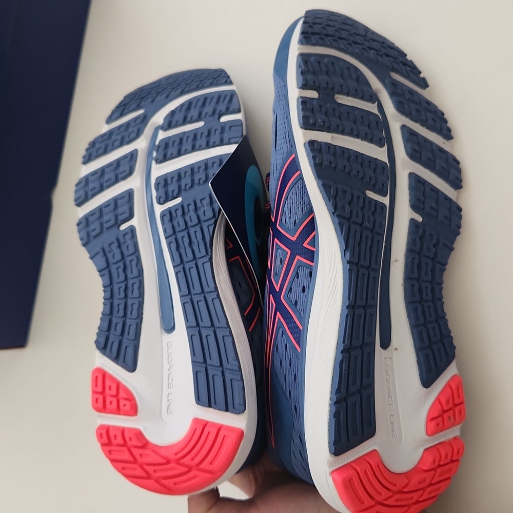 Asics Navy Blue & Pink Women's Running Shoes - Picture 3 of 4